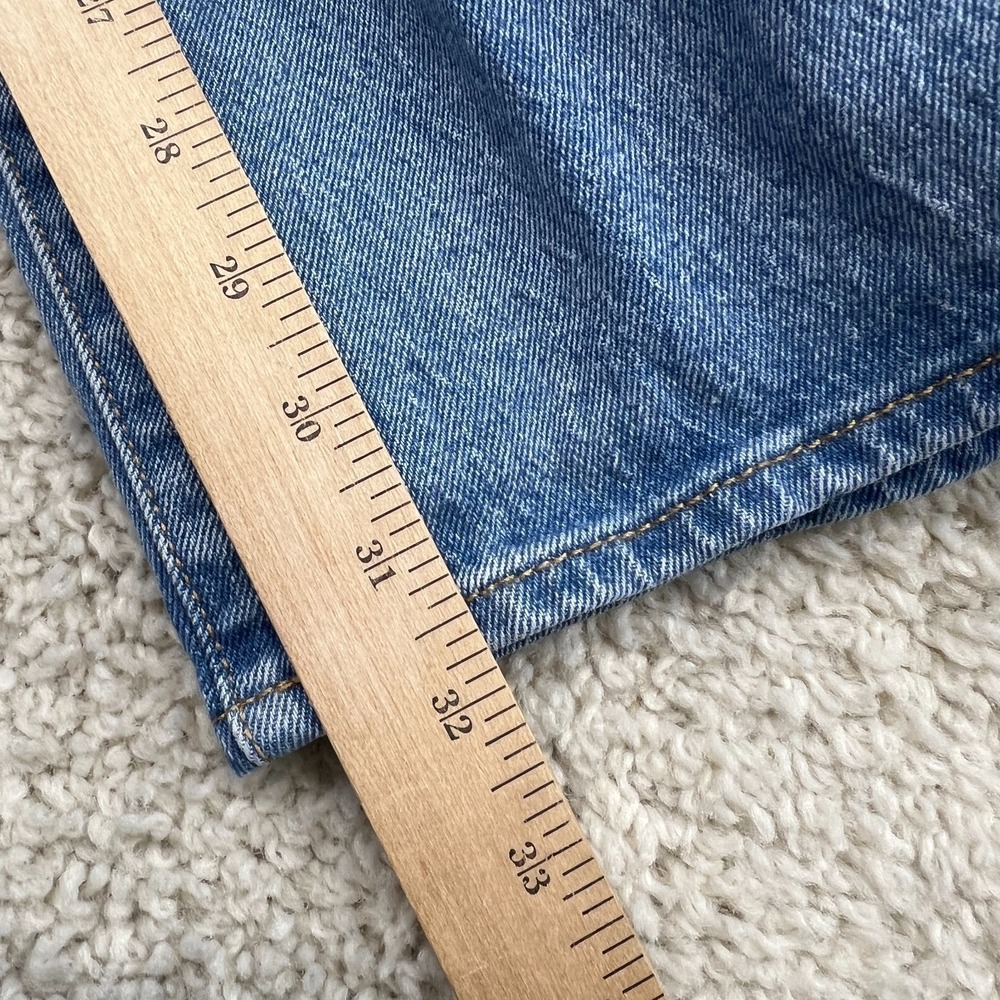 Levis Ribcage Straight Jeans Womens 29 Blue Medium Wash Button Fly - Picture 9 of 9